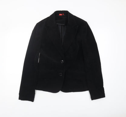 Esprit Women's Black Velvet Blazer, M, Autumn Style