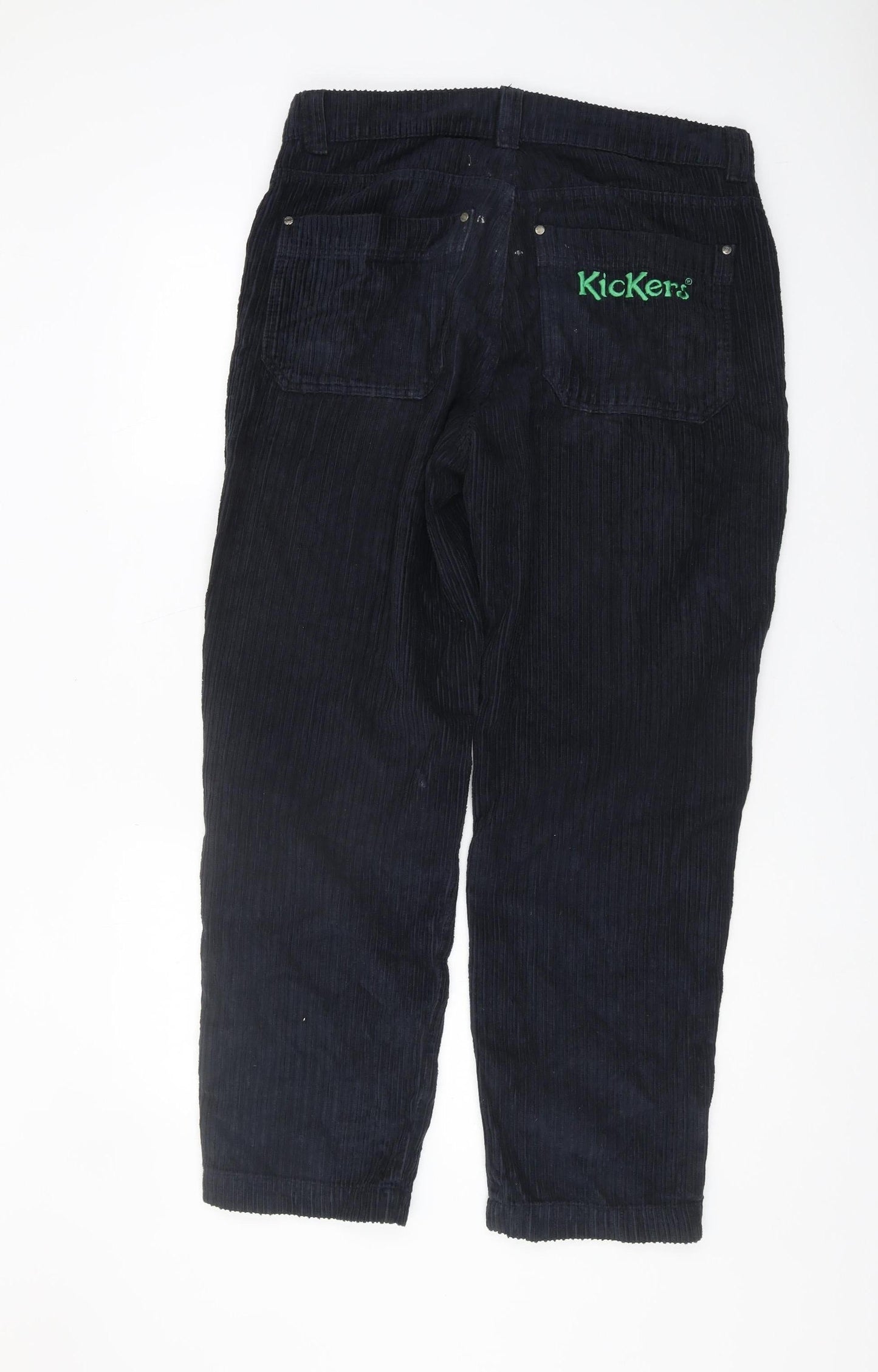Kickers Men's Black Corduroy Trousers Size 32