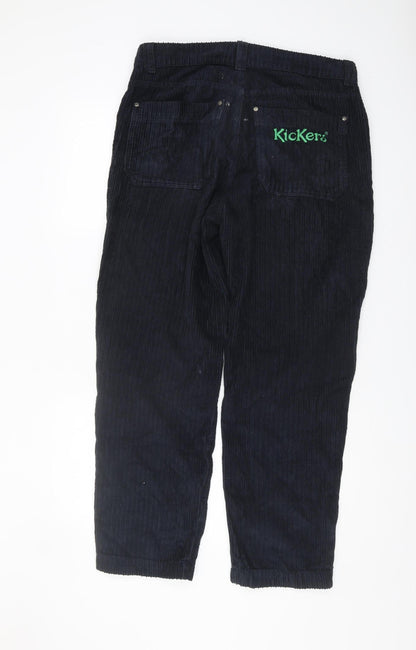 Kickers Men's Black Corduroy Trousers Size 32