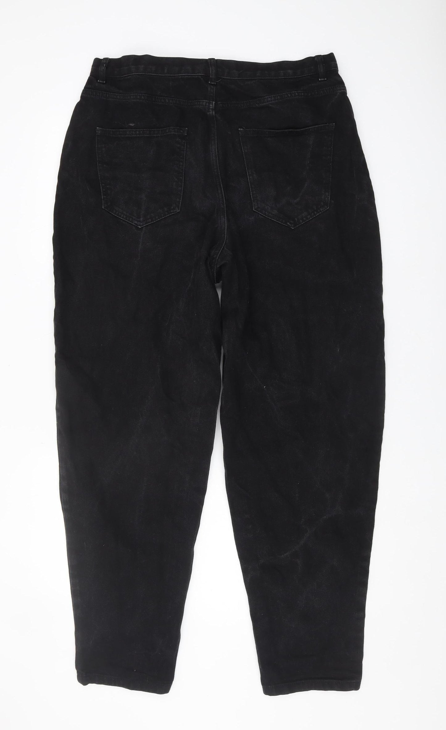 ASOS Men's Black Jeans - 34 Waist, 36 Leg, Button Closure