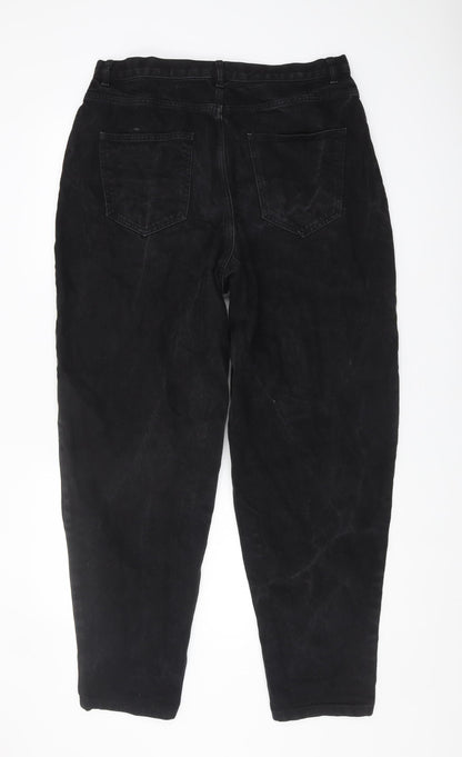 ASOS Men's Black Jeans - 34 Waist, 36 Leg, Button Closure