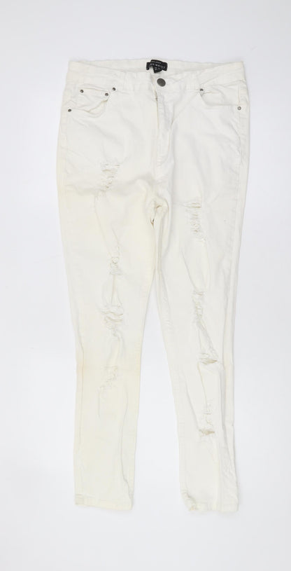 Select Women's White Skinny High Waist Jeans Size 16