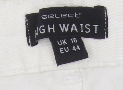 Select Women's White Skinny High Waist Jeans Size 16