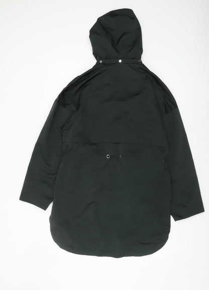 Womens UK Size XS Zara Black Parka Coat