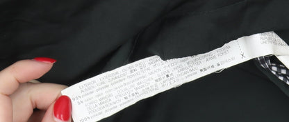 Womens UK Size XS Zara Black Parka Coat