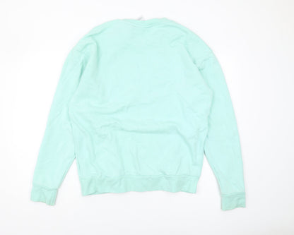 Mens UK Size M adidas Green Pullover Sweatshirt