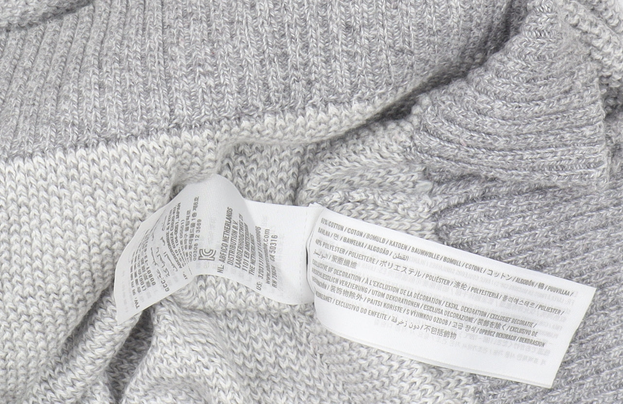 Hollister Men's Grey Pullover Jumper - Size L, Relaxed Fit