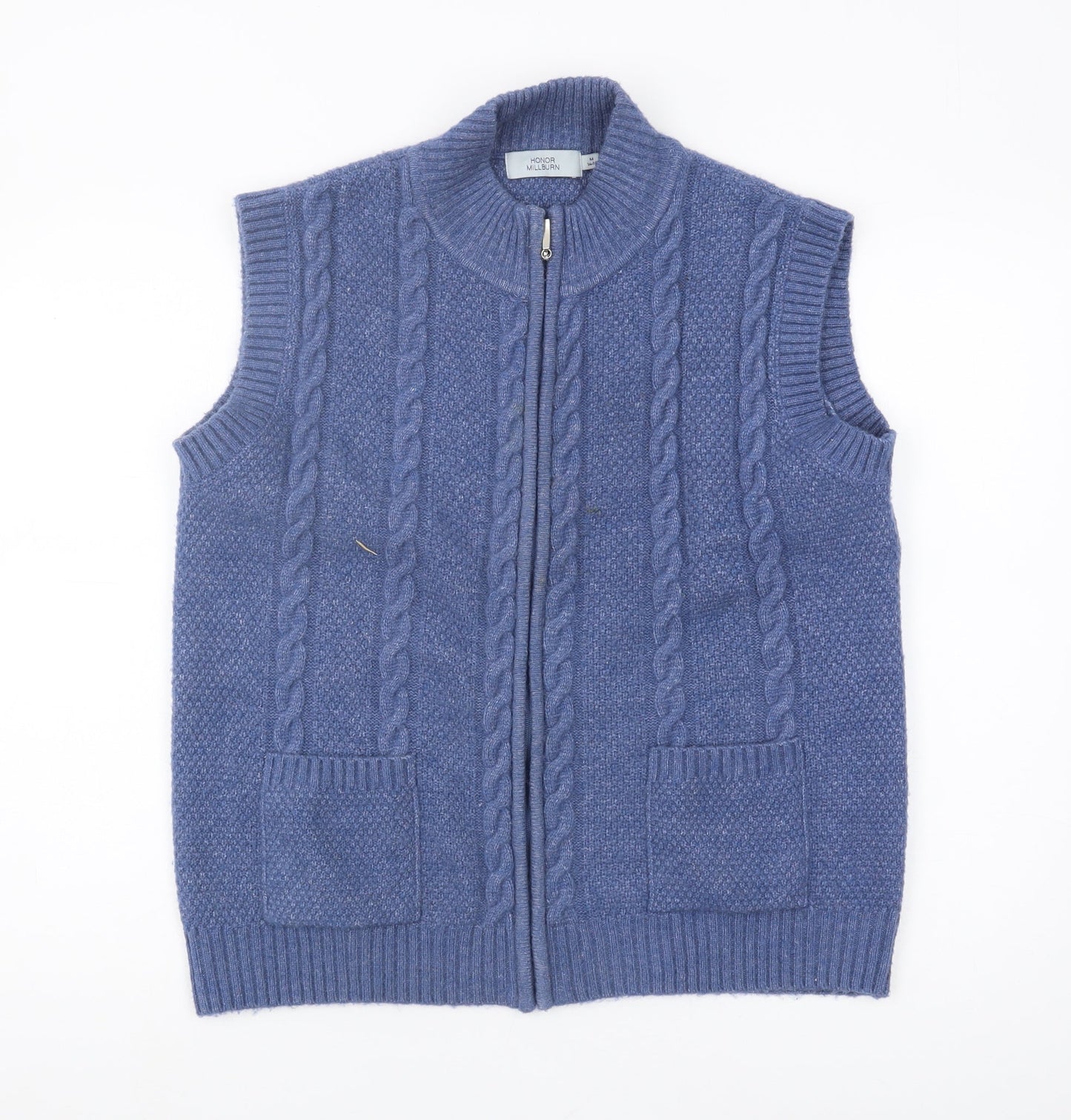 Womens UK Size M Honor Millburn Blue Vest Jumper