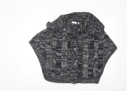 Womens UK Size M Yessica Black Cape Jumper