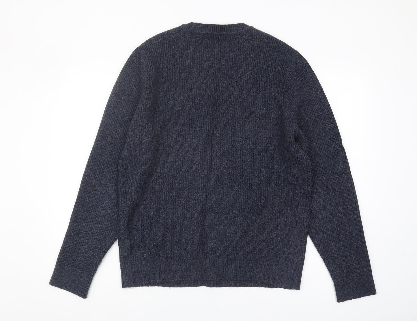 Hollister Men's Blue Pullover Jumper, Size L, Crew Neck