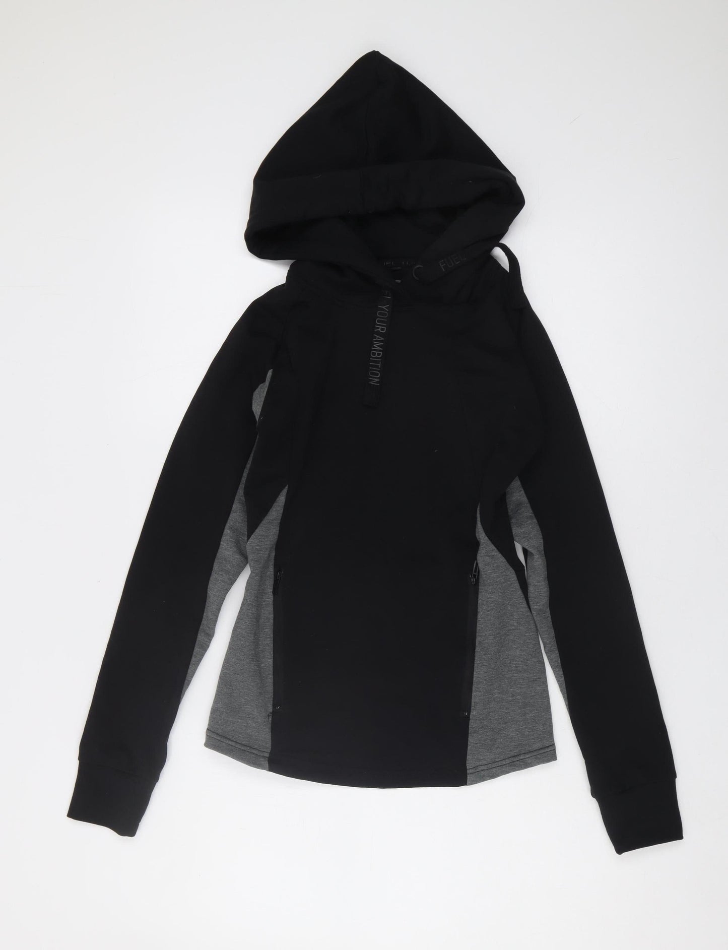 Myprotein Women's Black & Grey XS Pullover Hoodie
