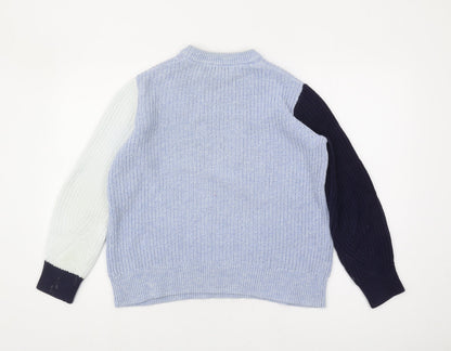 Womens UK Size M Marks and Spencer Blue Pullover Jumper