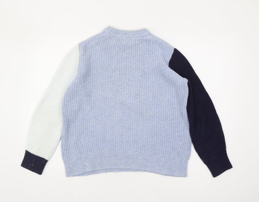 Womens UK Size M Marks and Spencer Blue Pullover Jumper