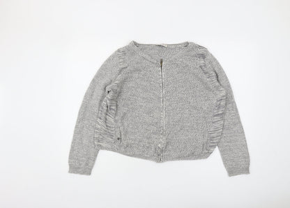 Womens UK Size 14 Marks and Spencer Grey Cardigan Jumper