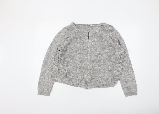 Womens UK Size 14 Marks and Spencer Grey Cardigan Jumper
