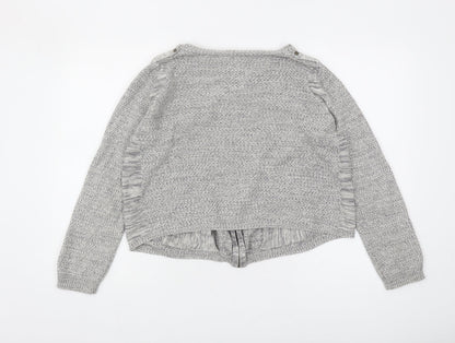 Womens UK Size 14 Marks and Spencer Grey Cardigan Jumper