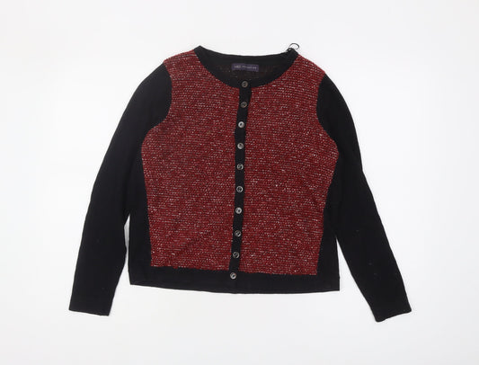 Womens UK Size 14 Marks and Spencer Red Cardigan Jumper