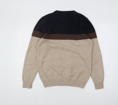 Next Men's Multicoloured Wool Pullover Jumper M