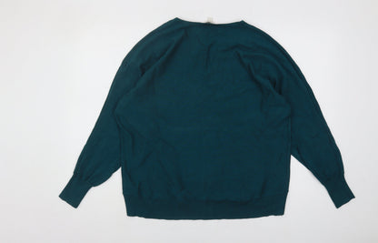 Womens UK Size L Monsoon Green Pullover Jumper