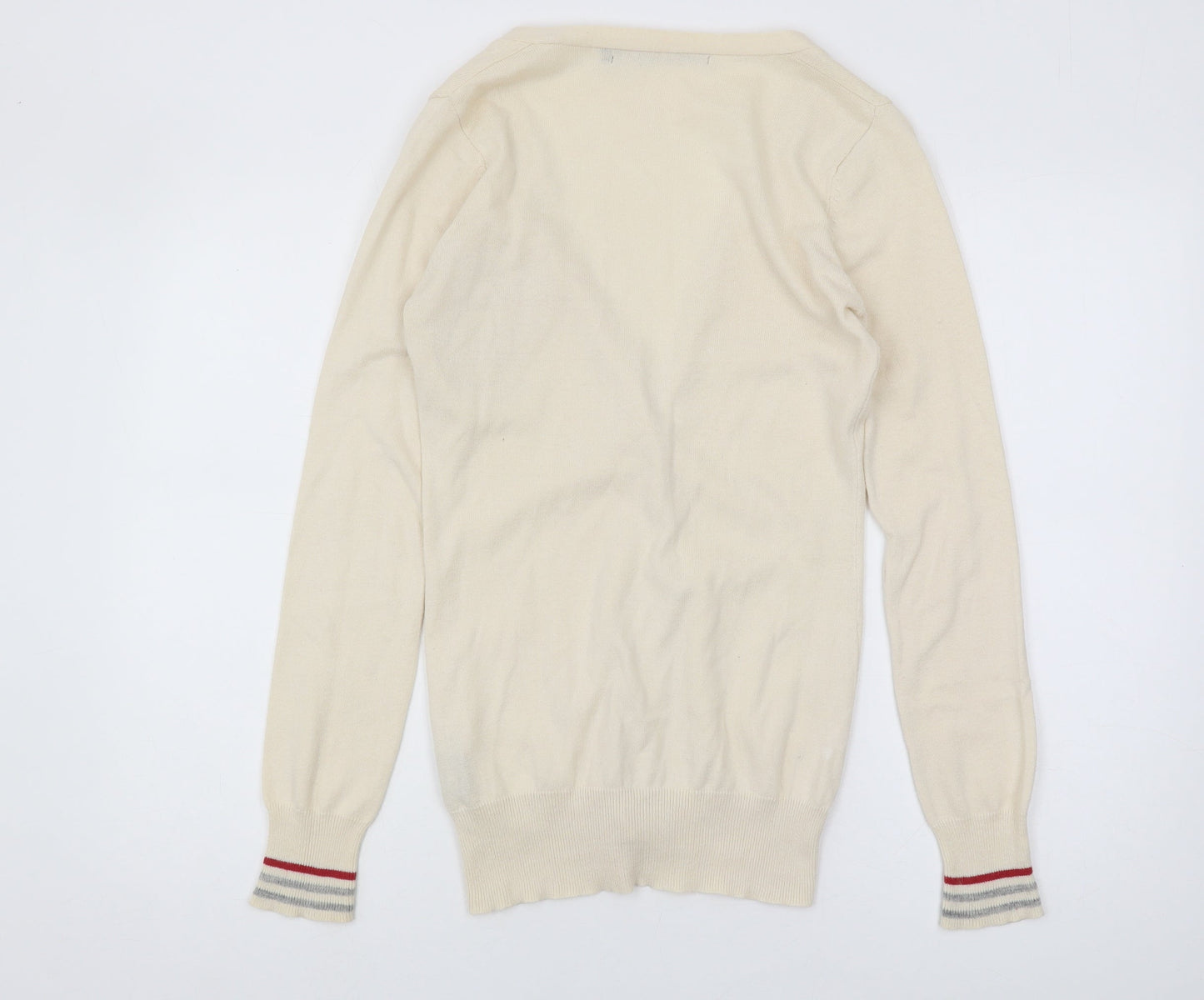 Criminal Damage Women's Ivory Cardigan M V-Neck