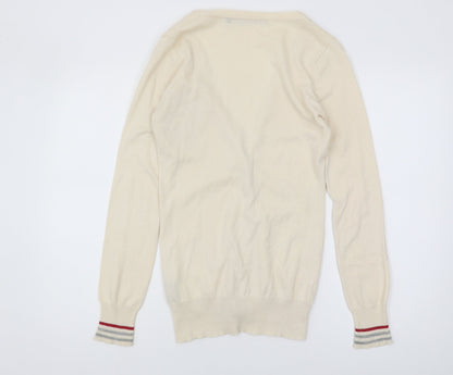 Criminal Damage Women's Ivory Cardigan M V-Neck