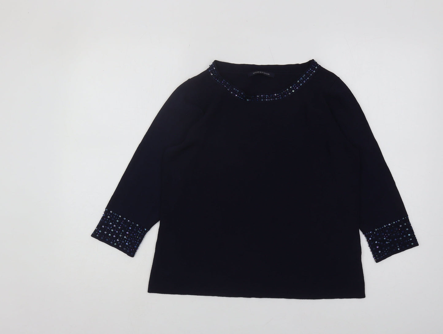Womens UK Size M Windsmoor Blue Pullover Jumper