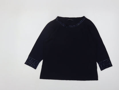 Womens UK Size M Windsmoor Blue Pullover Jumper