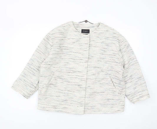 Autograph Women's Multicoloured Mid-Length Jacket Size 16