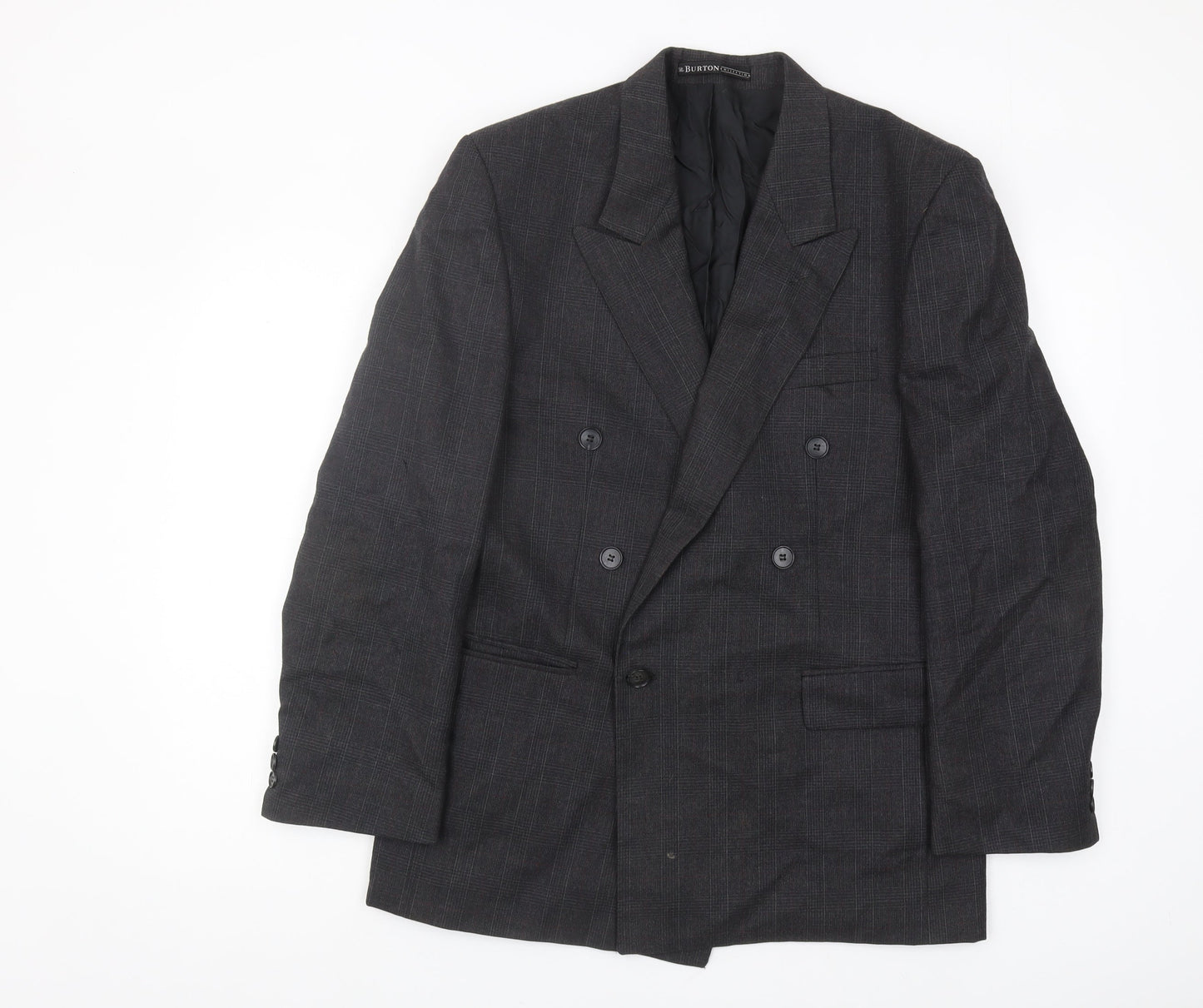 Mens UK Size 38 Burton Regular Black Suit Jacket