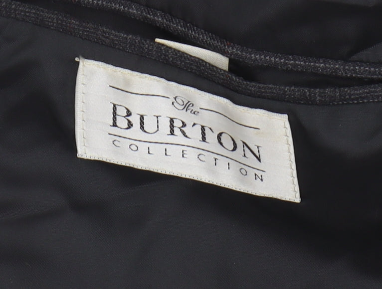 Mens UK Size 38 Burton Regular Black Suit Jacket