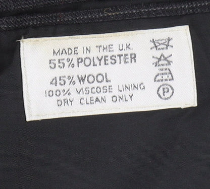 Mens UK Size 38 Burton Regular Black Suit Jacket