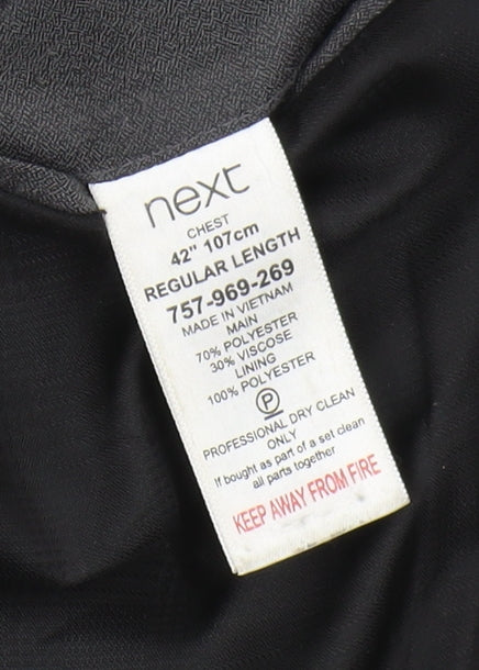 Mens UK Size 42 NEXT Regular Grey Suit Jacket