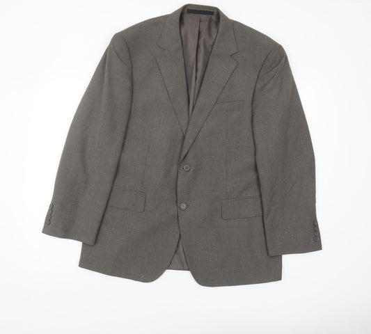 Mens UK Size 40 Marks and Spencer Regular Beige Suit Jacket