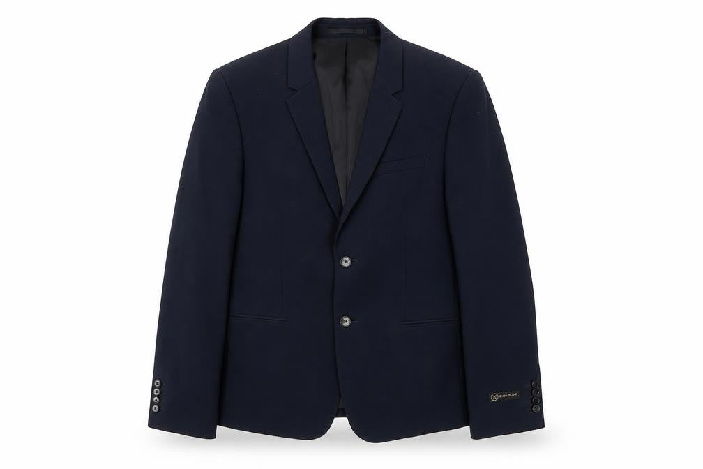 Mens UK Size 40 River Island Regular Blue Suit Jacket