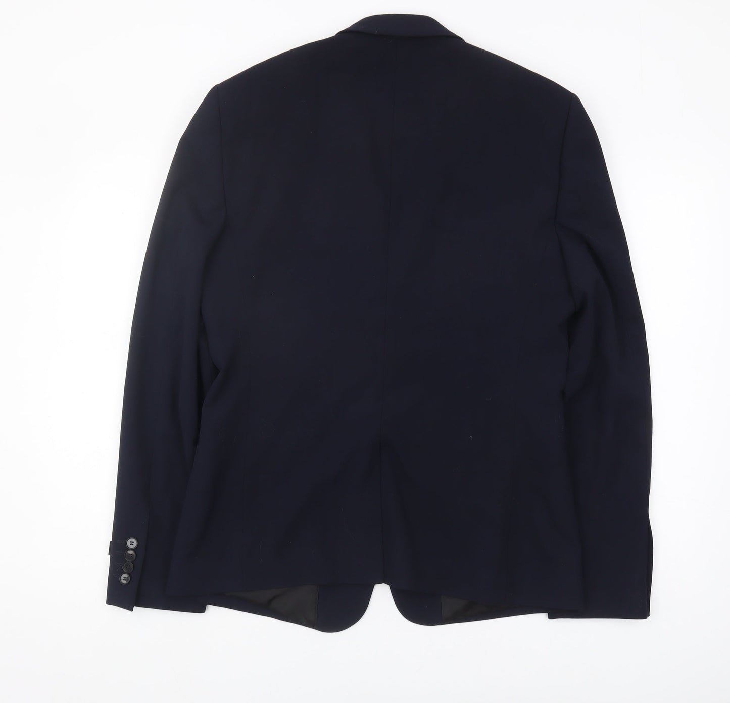 Mens UK Size 40 River Island Regular Blue Suit Jacket