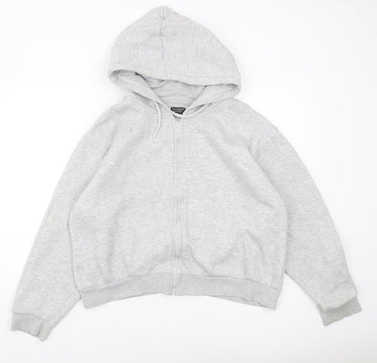 Mckenzie Unisex Grey Full Zip Hoodie Size 16