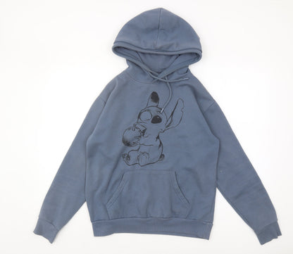 Womens UK Size XS Disney Blue Pullover Hoodie