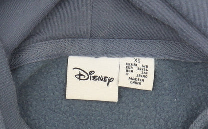 Womens UK Size XS Disney Blue Pullover Hoodie