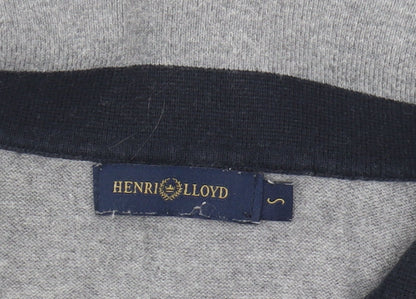 Henri Lloyd Men's Grey Polo Shirt, Size S, Argyle Pattern