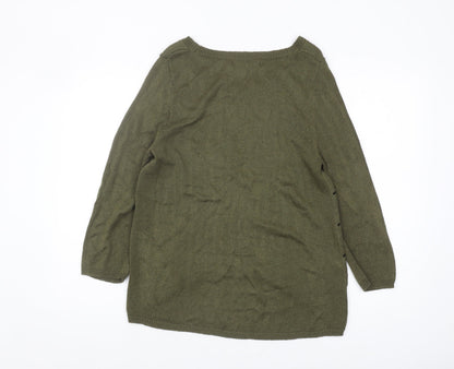 Womens UK Size 14 NEXT Green Jumper Jumper