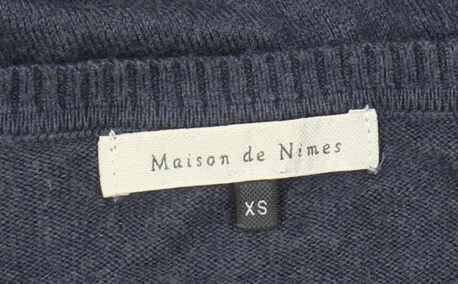 Womens UK Size XS Maison de Nimes Blue Pullover Jumper