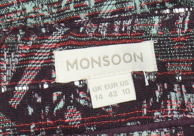 Monsoon Women's Geometric Pencil Skirt Size 14