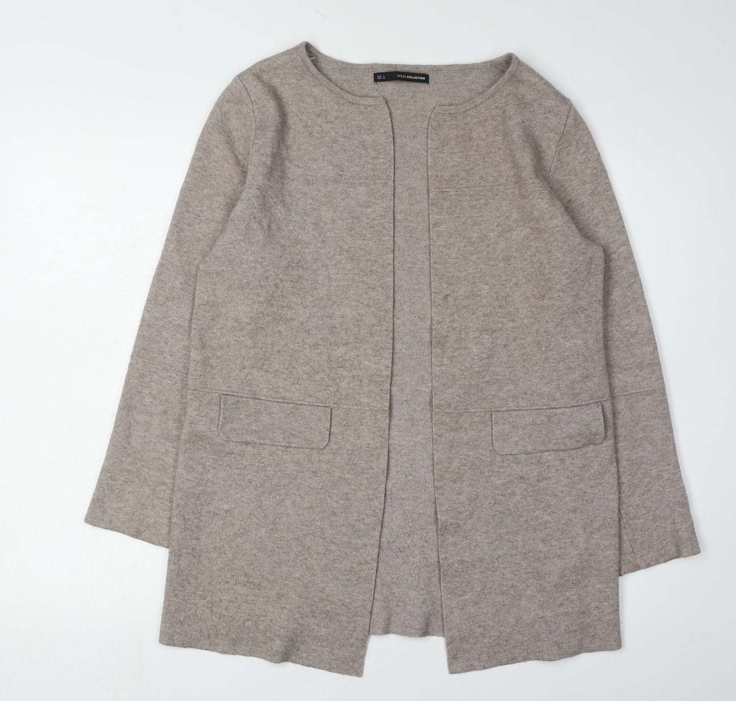 Womens UK Size 8 Sfera Beige Cardigan Jumper