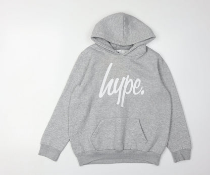 Hype Boys Grey Hoodie - 11-12 Years, Pullover Style