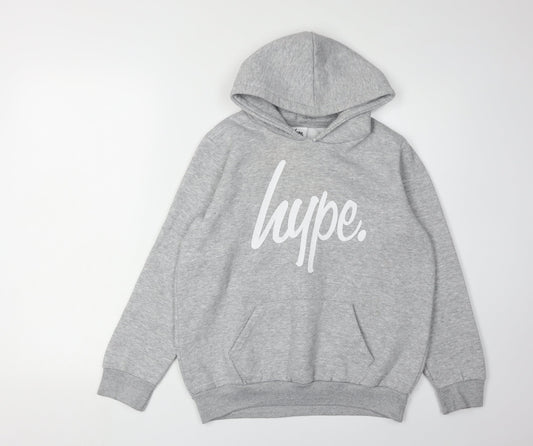 Hype Boys Grey Hoodie - 11-12 Years, Pullover Style