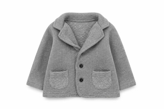 Next Grey Knit Cardigan, Unisex 3-6 Months, Casual Baby Jumper