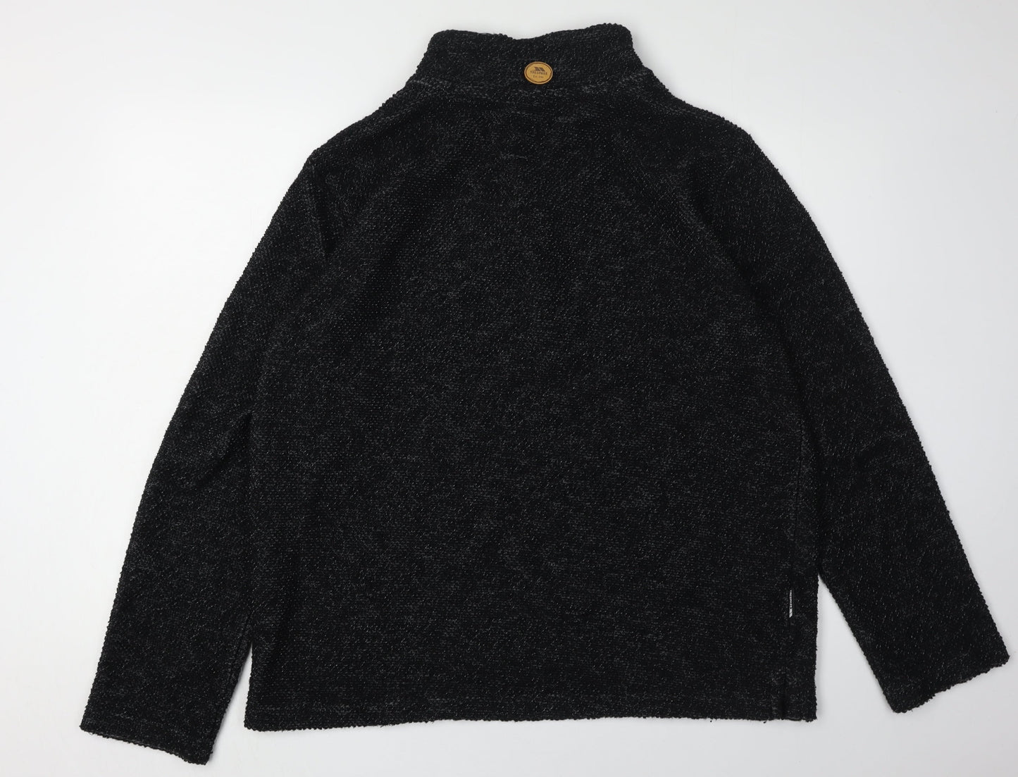 Trespass Men's Black Pullover Sweatshirt, L, Hooded Knit