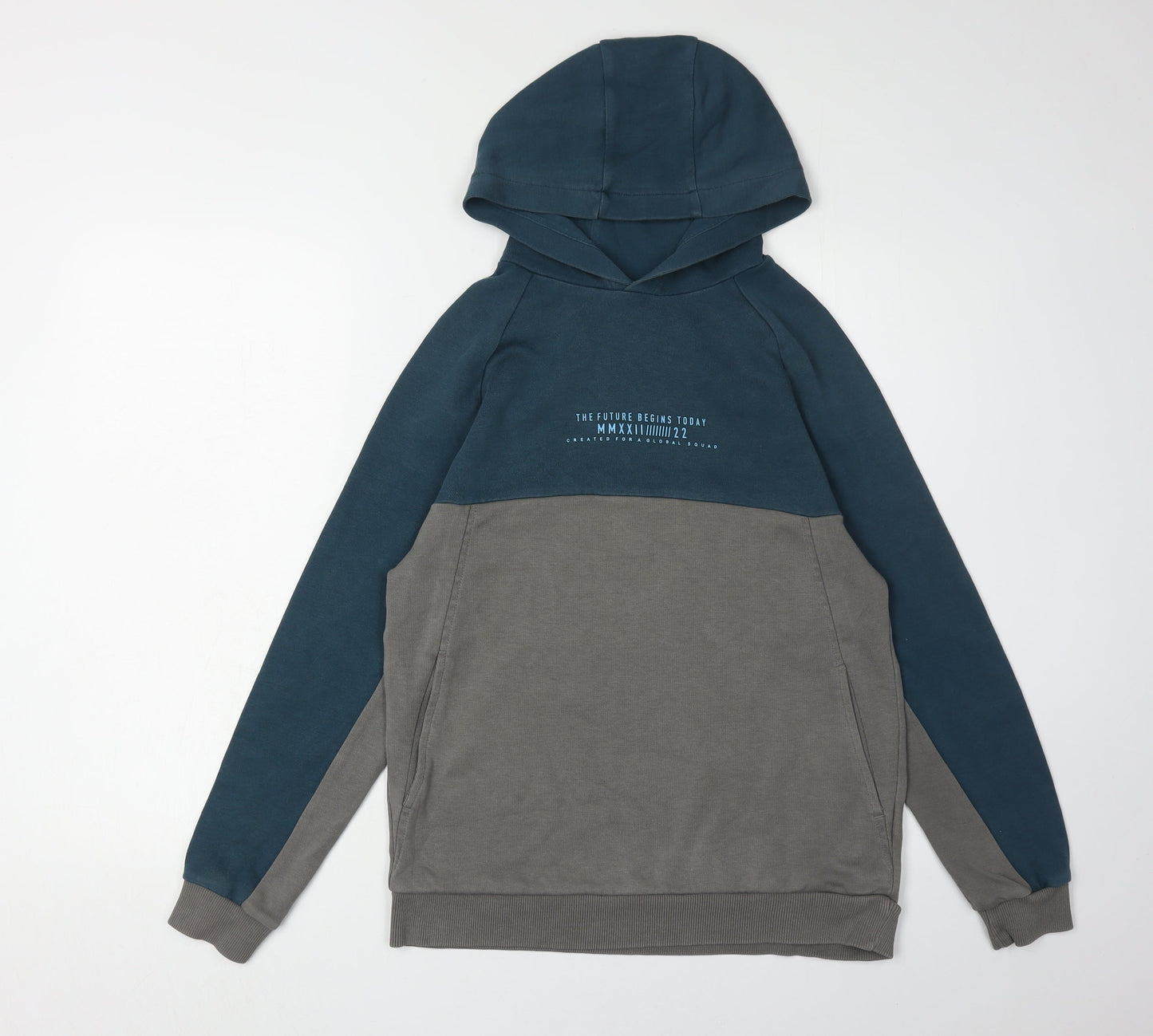 Marks and Spencer Boys Multicoloured Hoodie, 13-14 Years, Pullover
