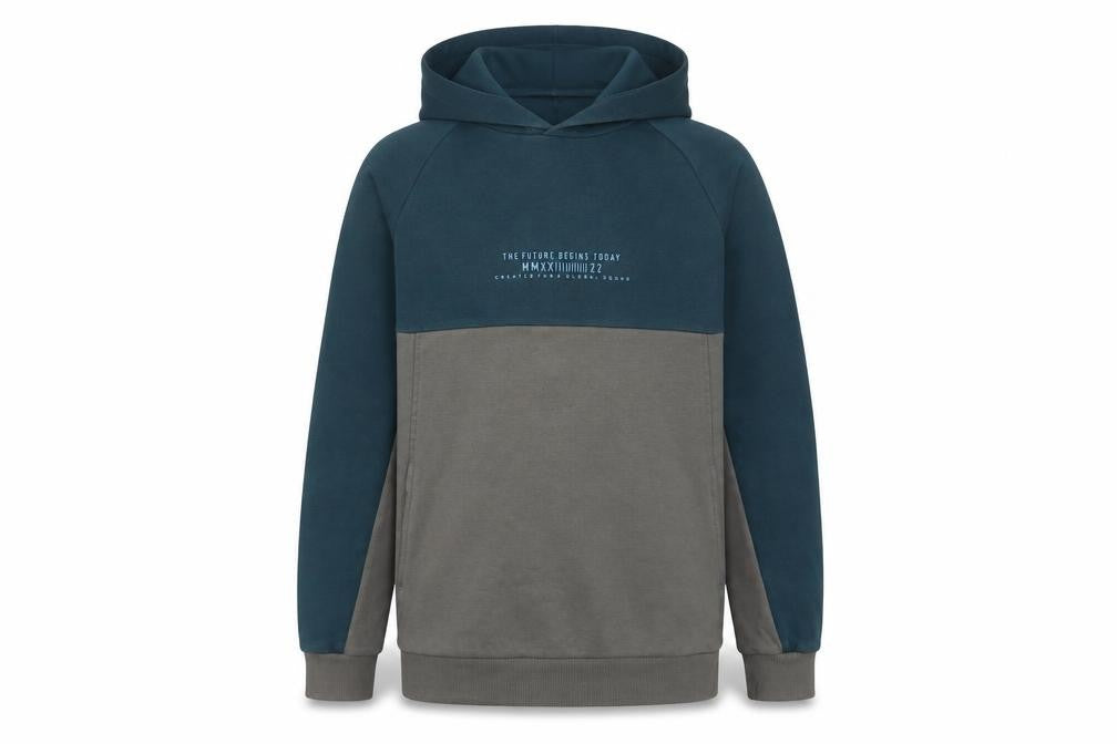 Front view of Marks & Spencer boys’ multicoloured hoodie, 13-14 years, pullover
