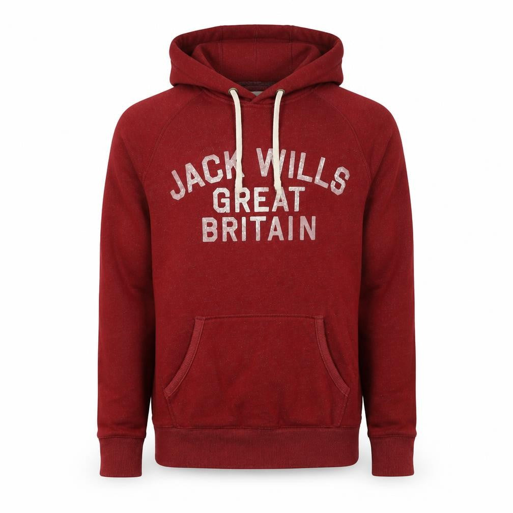 Mens UK Size XS Jack Wills Red Pullover Hoodie